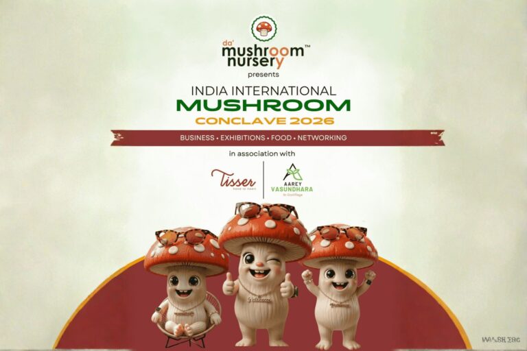 Read more about the article India International Mushroom Conclave 2026 alongside Aarey Vasundhara and Da’ Mushroom Nursery ✨