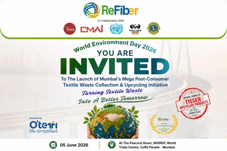 Read more about the article Mumbai’s Mega Post-Consumer Textile Waste Collection & Upcycling Initiative, launching on 5 June 2026 (World Environment Day)
